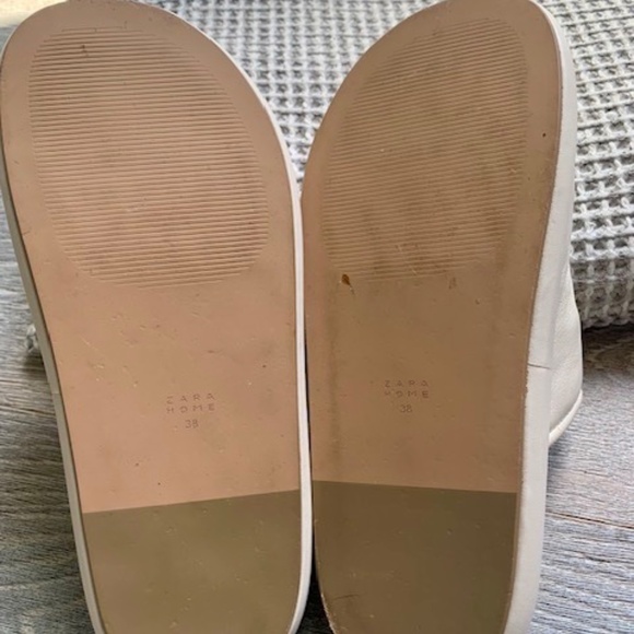 Zara beach leather shoes 38 new - Picture 5 of 9